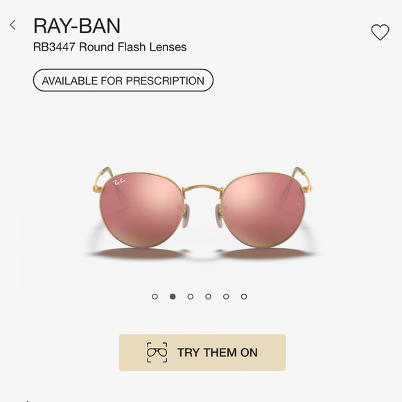 Rayban Round Flash Lens